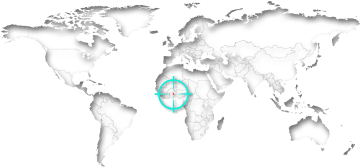 Togo auf der Weltkarte