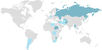 Weltkarte Pariastaaten