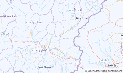 Landkarte von Ost-Afghanistan