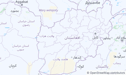 Landkarte von West-Afghanistan