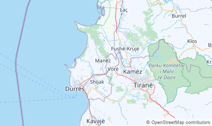 Landkarte von Durrës