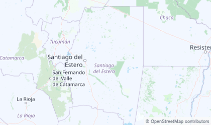 Landkarte von Santiago del Estero