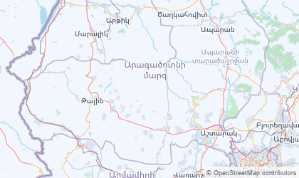 Landkarte von Aragatsotn