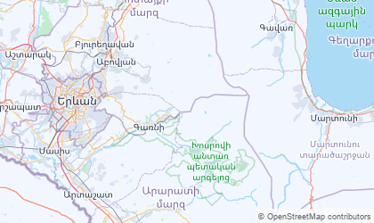 Landkarte von Yerevan