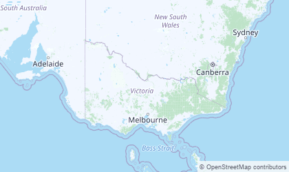 Landkarte von Victoria