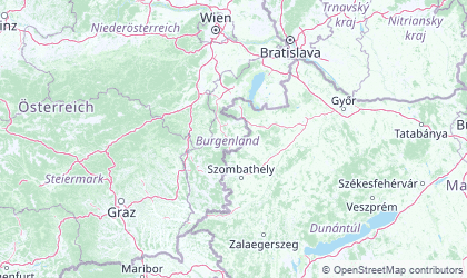Landkarte von Burgenland
