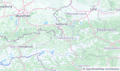 Landkarte von Salzburg