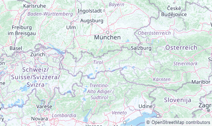 Landkarte von Tirol