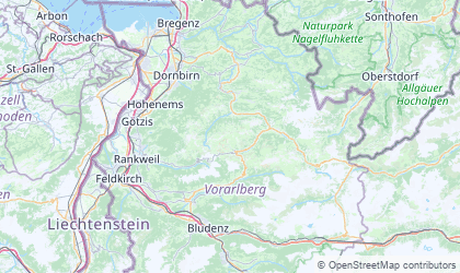 Landkarte von Vorarlberg