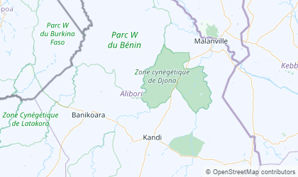 Landkarte von Alibori