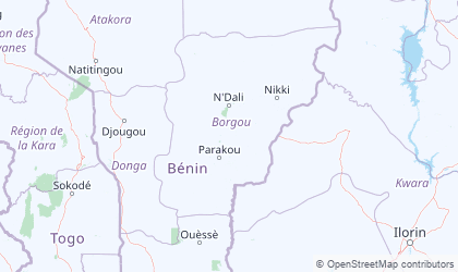 Landkarte von Borgou