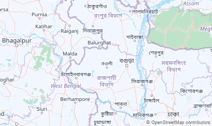 Landkarte von Rajshahi