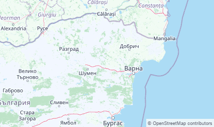 Landkarte von Nordost / Varna