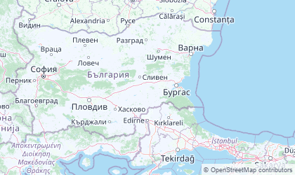 Landkarte von Südost / Burgas