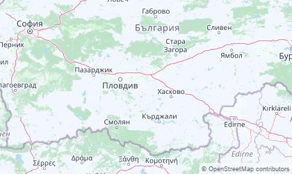 Landkarte von Zentral-Süd / Plovdiv