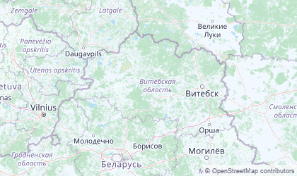 Landkarte von Vitebsk