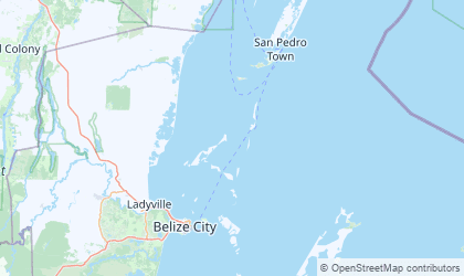 Landkarte von Belize