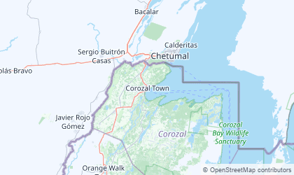 Landkarte von Corozal