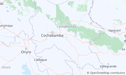 Landkarte von Cochabamba