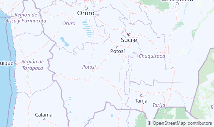 Landkarte von Potosí