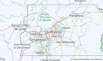 Landkarte von Distrito Federal
