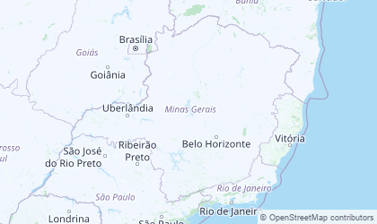 Landkarte von Minas Gerais