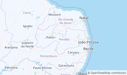 Landkarte von Paraiba