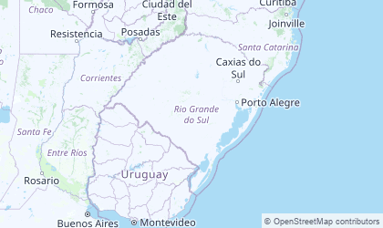 Landkarte von Rio Grande do Sul