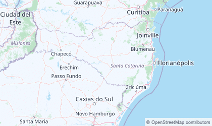 Landkarte von Santa Catarina