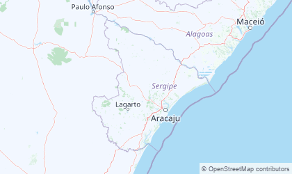 Landkarte von Sergipe