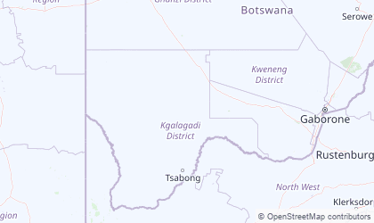 Landkarte von Kgalagadi