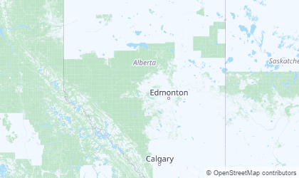 Landkarte von Alberta