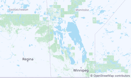 Landkarte von Manitoba