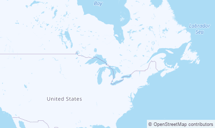 Landkarte von Ontario