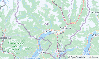 Landkarte von Tessin