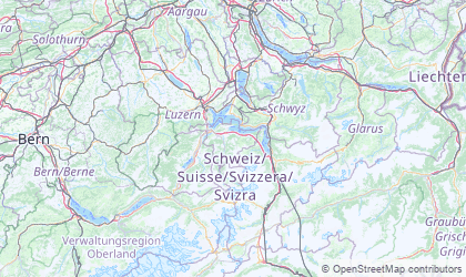 Landkarte von Zentralschweiz