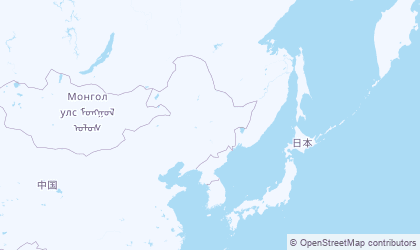 Landkarte von Nordostchina (Dōngběi)