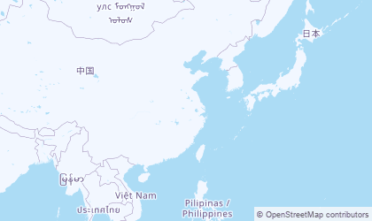 Landkarte von Ostchina (Huádōng)