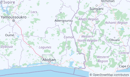 Landkarte von Comoé