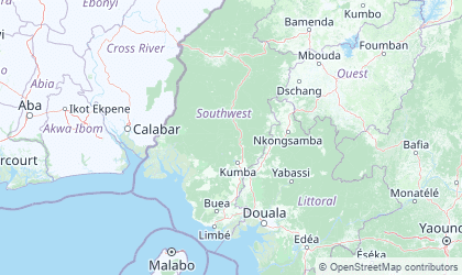Landkarte von South-West Province