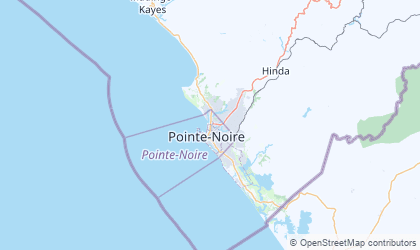 Landkarte von Pointe-Noire