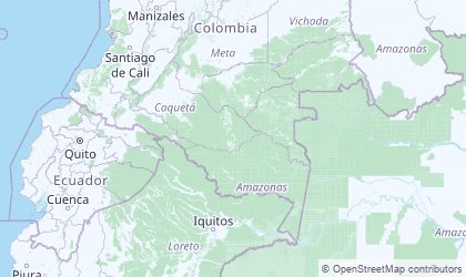 Landkarte von Amazonien