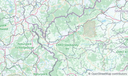 Landkarte von Karlsbad