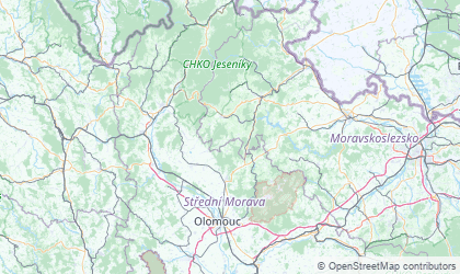 Landkarte von Olmütz