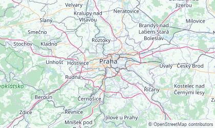 Landkarte von Prag