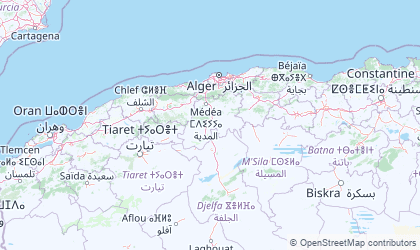 Landkarte von Alger