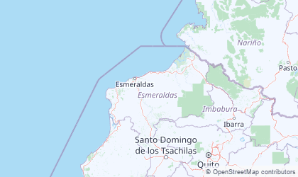 Landkarte von Esmeraldas