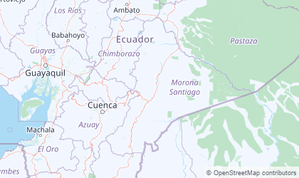 Landkarte von Morona-Santiago