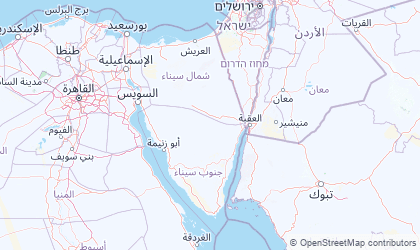 Landkarte von Halbinsel Sinai