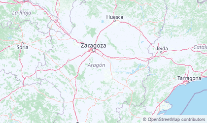 Landkarte von Aragonien
